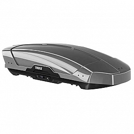 Thule Cargo Box Carrier - 16 Cubic Feet Capacity Dual Side Titanium - 6297T