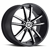 Carroll Shelby Wheels CS-2 Series - 20 x 9 Black With Natural Face - CS2-295430-MB