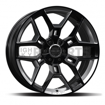 Carroll Shelby Wheels CS-45 Series - 20 x 9 Black With Hyper Silver Insert - CS45-295512-BS