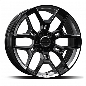 Carroll Shelby Wheels CS-45 Series - 22 x 9.5 Silver With Black Inserts - CS45-395512-BS
