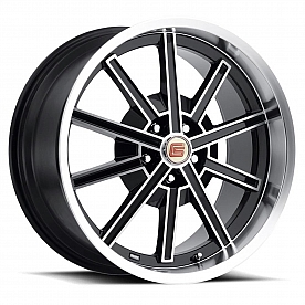 Carroll Shelby Wheels CS67 Series - 20 x 10&nbsp;Black With Natural Accents - CS67-205445-B