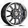 Carroll Shelby Wheels CS67 Series - 20 x 10 Black With Natural Accents - CS67-205445-B