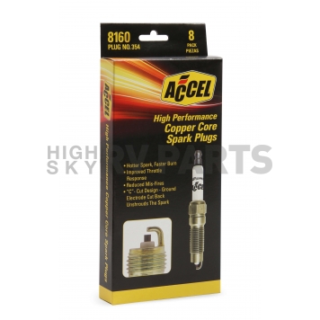 ACCEL HP Copper Spark Plug Set Of 8 - 8160-2