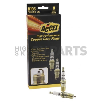 ACCEL U-Groove Resistor Spark Plug Set Of 8 - 8196-3