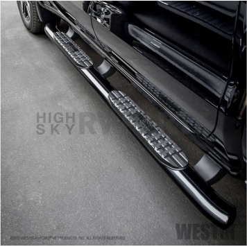 Westin Automotive Nerf Bar 4 Inch Black Powder Coated Steel - 21-24125-8