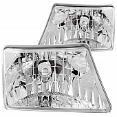 ANZO USA Headlight Assembly&nbsp;Trapezoid&nbsp;Standard Beam&nbsp;Set Of 2 - 111037
