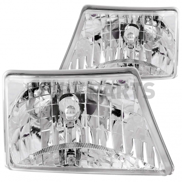 ANZO USA Headlight Assembly Trapezoid Standard Beam Set Of 2 - 111037-1