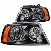 ANZO USA Headlight Assembly&nbsp;Trapezoid&nbsp;Standard Beam&nbsp;Set Of 2 - 111045