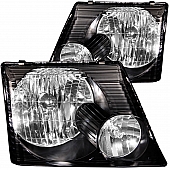 ANZO USA Headlight Assembly&nbsp;Trapezoid&nbsp;Standard Beam&nbsp;Set Of 2 - 111058