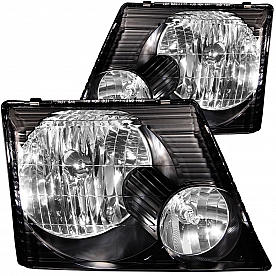 ANZO USA Headlight Assembly&nbsp;Trapezoid&nbsp;Standard Beam&nbsp;Set Of 2 - 111058
