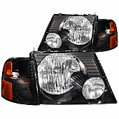 ANZO USA Headlight Assembly&nbsp;Trapezoid&nbsp;Standard Beam&nbsp;Set Of 2 - 111071