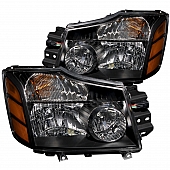ANZO USA Headlight Assembly&nbsp;Trapezoid&nbsp;Standard Beam&nbsp;Set Of 2 - 111069