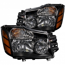ANZO USA Headlight Assembly&nbsp;Trapezoid&nbsp;Standard Beam&nbsp;Set Of 2 - 111069