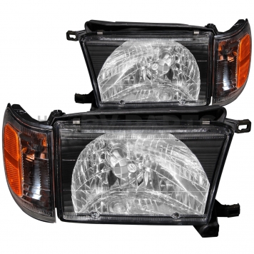 ANZO USA Headlight Assembly Trapezoid Standard Beam Set Of 2 - 111077