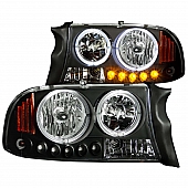 ANZO USA Headlight Assembly&nbsp;Trapezoid&nbsp;Standard Beam&nbsp;Set Of 2 - 111085