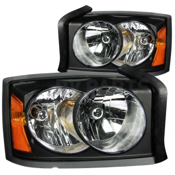 ANZO USA Headlight Assembly Rectangular Standard Beam Set Of 2 - 111105