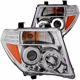 ANZO USA Headlight Assembly&nbsp;Trapezoid&nbsp;Projector Beam&nbsp;Set Of 2 - 111112