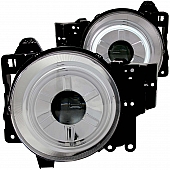 ANZO USA Headlight Assembly&nbsp;Round&nbsp;Projector Beam&nbsp;Set Of 2 - 111115
