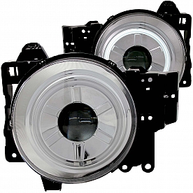 ANZO USA Headlight Assembly&nbsp;Round&nbsp;Projector Beam&nbsp;Set Of 2 - 111115
