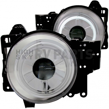 ANZO USA Headlight Assembly Round Projector Beam Set Of 2 - 111115