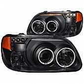 ANZO USA Headlight Assembly&nbsp;Trapezoid&nbsp;Projector Beam&nbsp;Set Of 2 - 111132