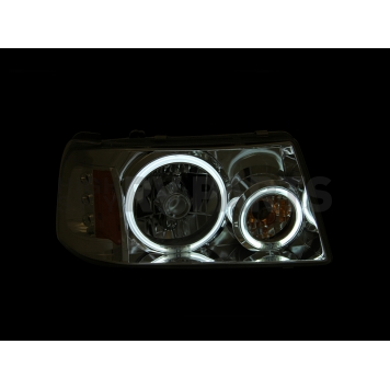ANZO USA Headlight Assembly Trapezoid Projector Beam Set Of 2 - 111151-3