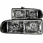 ANZO USA Headlight Assembly&nbsp;Trapezoid&nbsp;Standard Beam&nbsp;Set Of 2 - 111156
