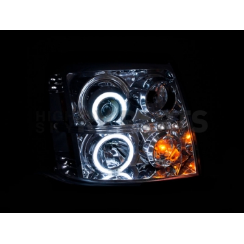 ANZO USA Headlight Assembly Trapezoid Projector Beam Set Of 2 - 111176-3