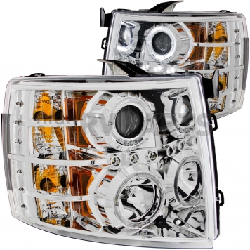 ANZO USA Headlight Assembly Trapezoid Projector Beam Set Of 2 - 111199