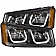 ANZO USA Headlight Assembly Trapezoid Projector Beam With U-Bar Set Of 2 - 111312