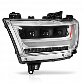 ANZO USA Headlight Assembly&nbsp;Rectangular&nbsp;Projector Beam&nbsp;Single - 111495-L