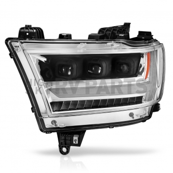 ANZO USA Headlight Assembly Rectangular Projector Beam Single - 111495-L