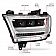 ANZO USA Headlight Assembly Rectangular Projector Beam Single - 111495-L