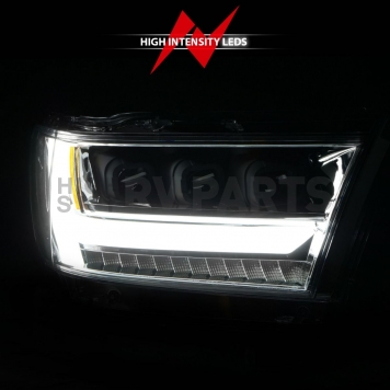 ANZO USA Headlight Assembly Rectangular Projector Beam Single - 111495-R-2