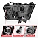 ANZO USA Headlight Assembly Rectangular Projector Beam Single - 111495-R