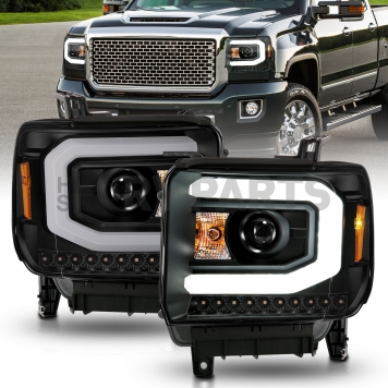 ANZO USA Headlight Assembly Rectangular Projector Beam Set Of 2 - 111513