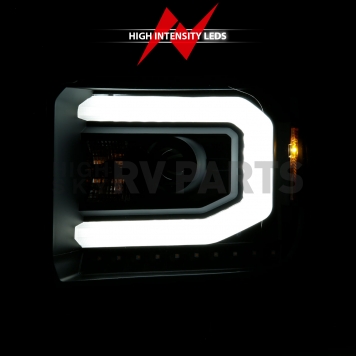ANZO USA Headlight Assembly Rectangular Projector Beam Set Of 2 - 111513-4