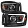ANZO USA Headlight Assembly Rectangular Crystal Headlights With Turn Signal Set Of 2 - 111524