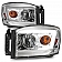 ANZO USA Headlight Assembly Rectangular Crystal Headlights With Turn Signal Set Of 2 - 111525