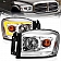 ANZO USA Headlight Assembly Rectangular Crystal Headlights With Turn Signal Set Of 2 - 111527