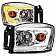 ANZO USA Headlight Assembly Rectangular Crystal Headlights With Turn Signal Set Of 2 - 111527