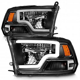 ANZO USA Headlight Assembly&nbsp;Rectangular&nbsp;Projector Beam&nbsp;Set Of 2 - 111539