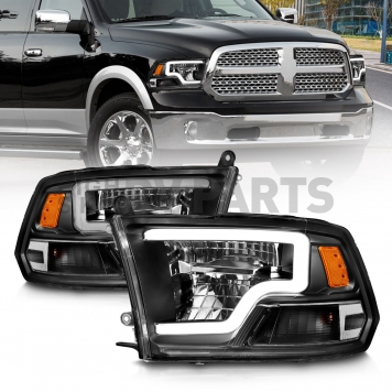 ANZO USA Headlight Assembly Rectangular Projector Beam Set Of 2 - 111539-5