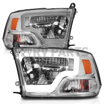 ANZO USA Headlight Assembly Rectangular Standard Beam Set Of 2 - 111540-1