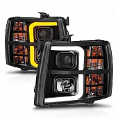 ANZO USA Headlight Assembly&nbsp;Rectangular&nbsp;Projector Beam&nbsp;Set Of 2 - 111545