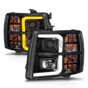 ANZO USA Headlight Assembly Rectangular Projector Beam Set Of 2 - 111545