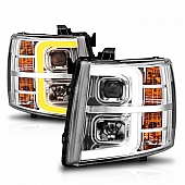 ANZO USA Headlight Assembly&nbsp;Rectangular&nbsp;Projector Beam&nbsp;Set Of 2 - 111546