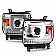 ANZO USA Headlight Assembly Rectangular Projector Beam Set Of 2 - 111553