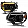 ANZO USA Headlight Assembly Rectangular Projector Beam With Switchback Daytime Running Light Set Of 2 - 111556