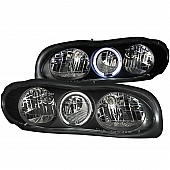 ANZO USA Headlight Assembly&nbsp;Rectangular&nbsp;Standard Beam With Halo&nbsp;Set Of 2 - 121024